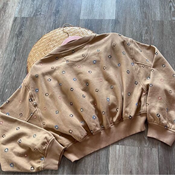 Nwt Madewell Terry Sweatshirt in Dot Daisy Women’s Size S - Picture 5 of 8